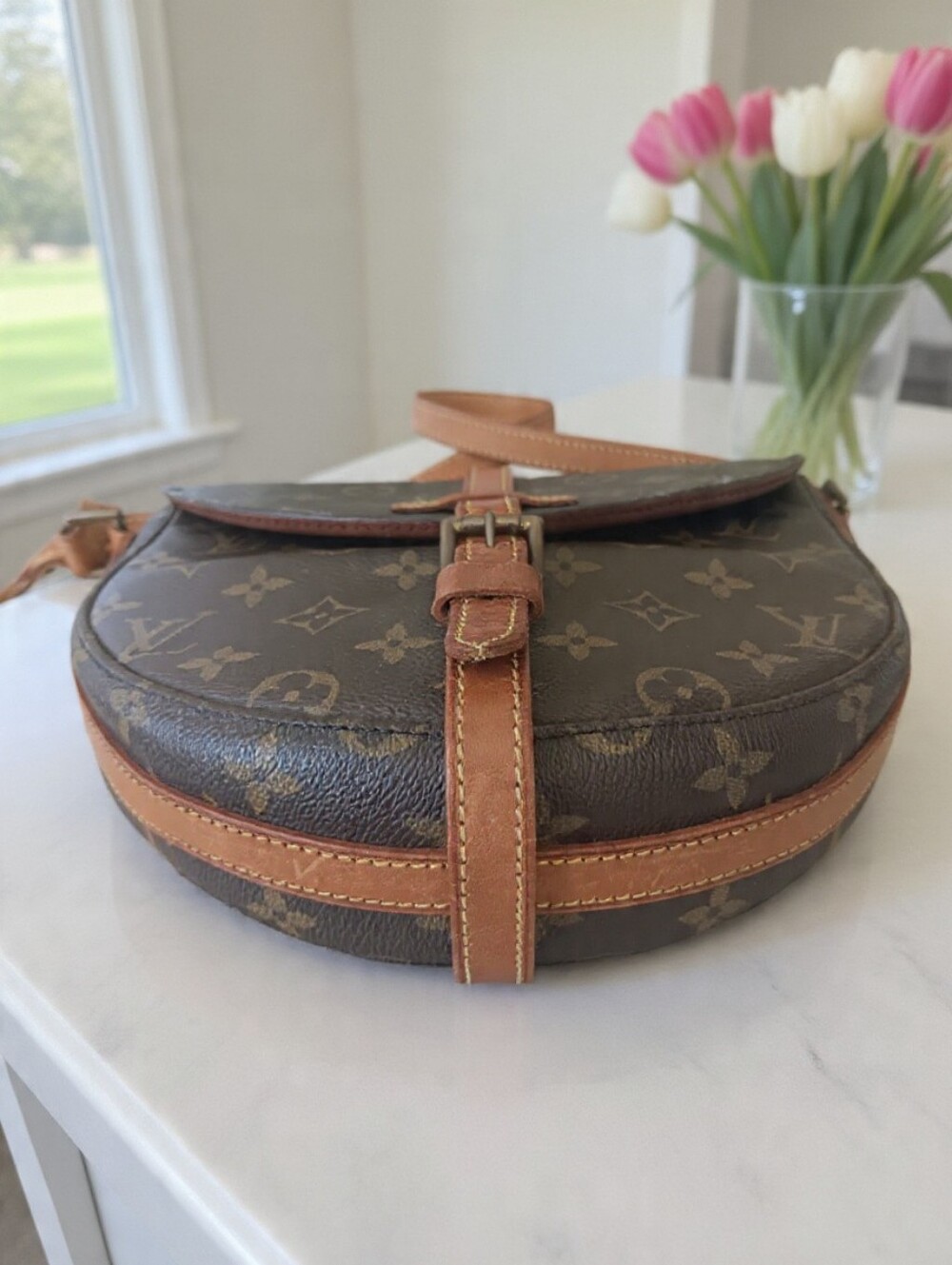 Louis Vuitton Chantilly MM Vintage 1990 Monogram Crossbody Bag💕 - Picture 12 of 15